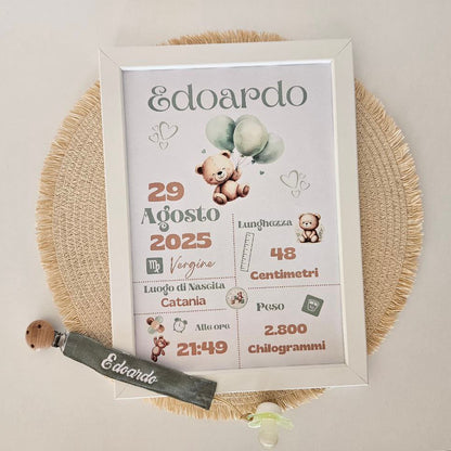 Base Bundle: Cornice Personalizzata + Catenella Portaciuccio.