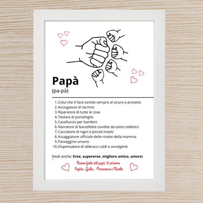 Cornice Personalizzata per il Papà