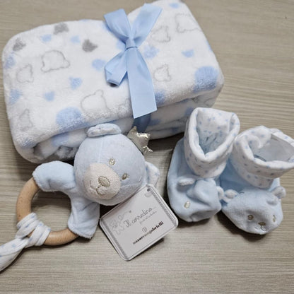 copertina, babbuccie e sonaglio. se questo non è il regalo perfetto quel'è?