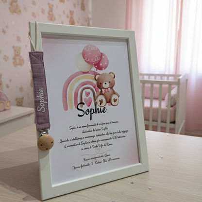 Base Bundle: Cornice Personalizzata + Catenella Portaciuccio.