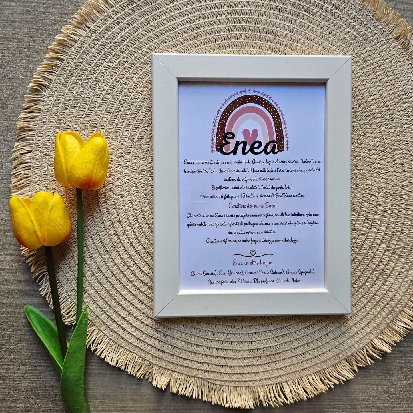 Cornice Personalizzata - Storia di un nome